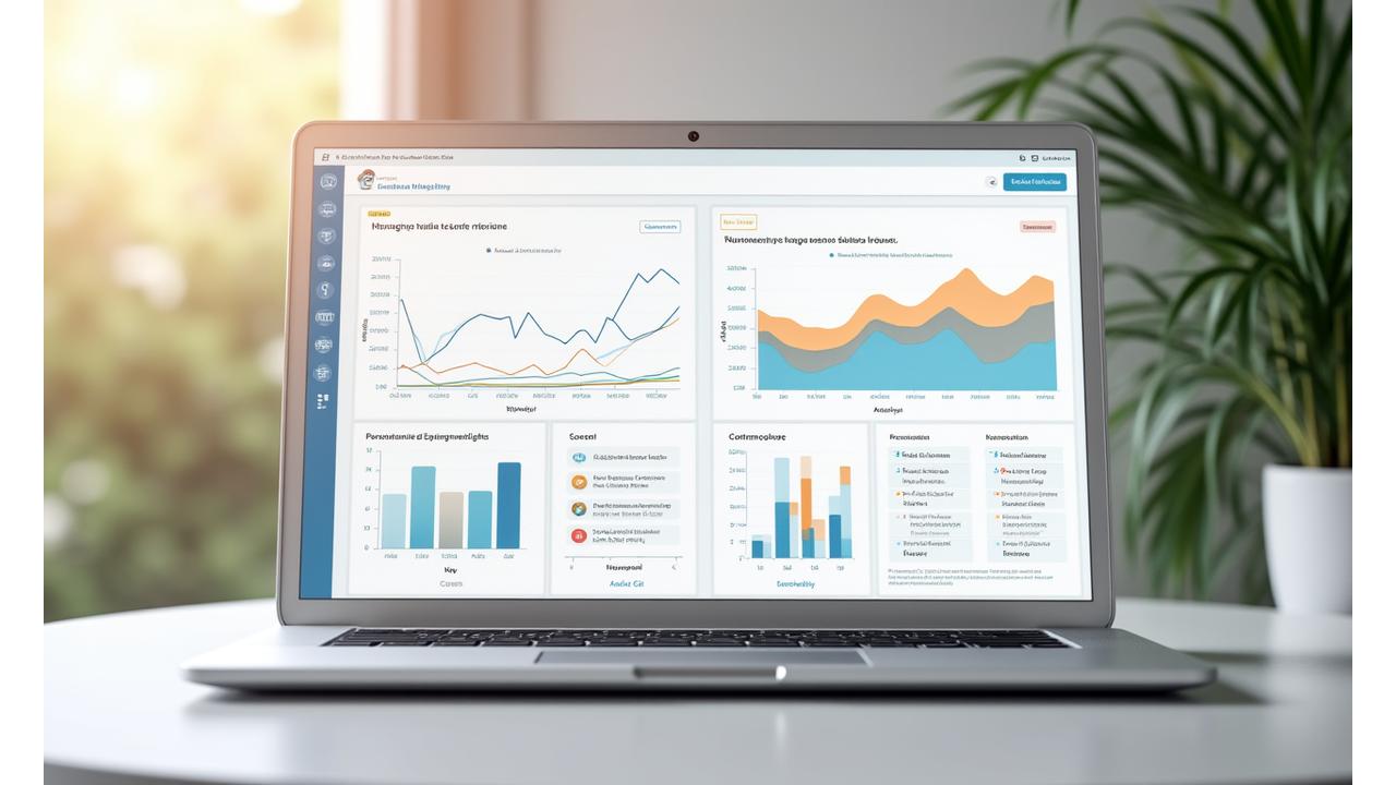 Analytical charts and personalized feedback displayed on a tablet, showcasing wellness trends and recommendations.